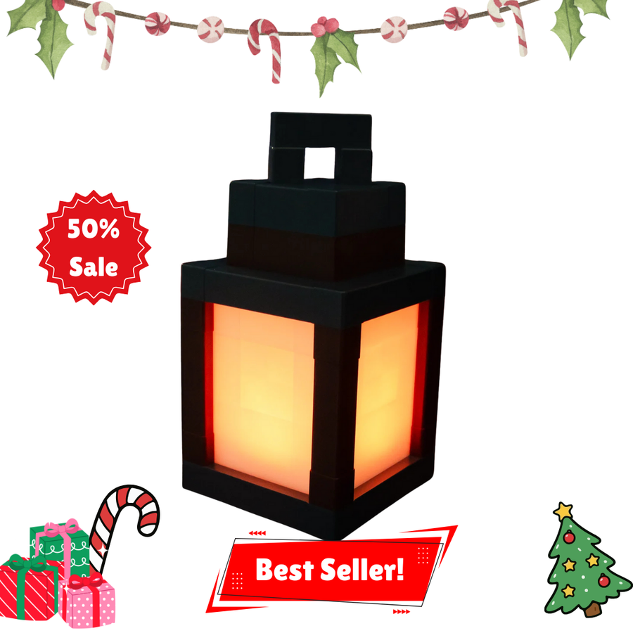 Pixel Style Night Light Portable Lantern
