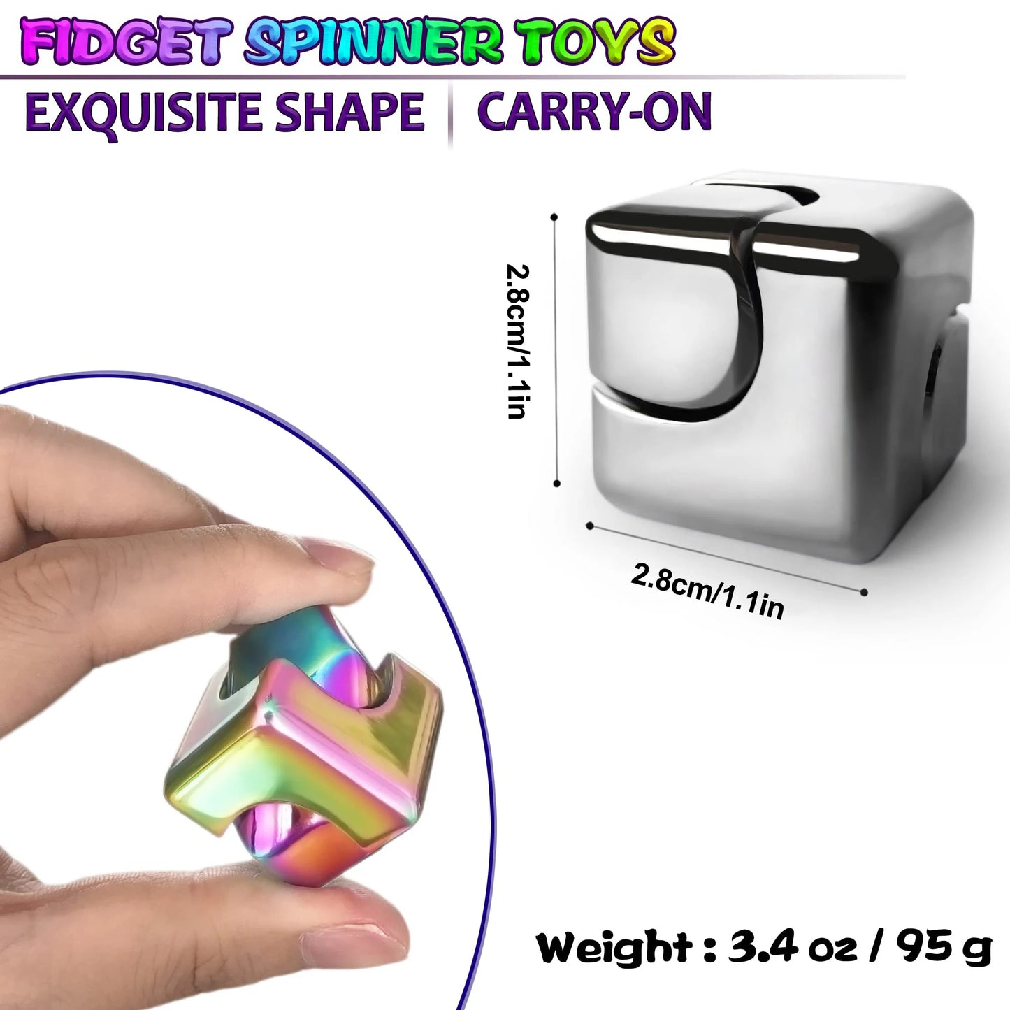 Alloy Cube Spinner