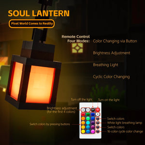 Pixel Style Night Light Portable Lantern