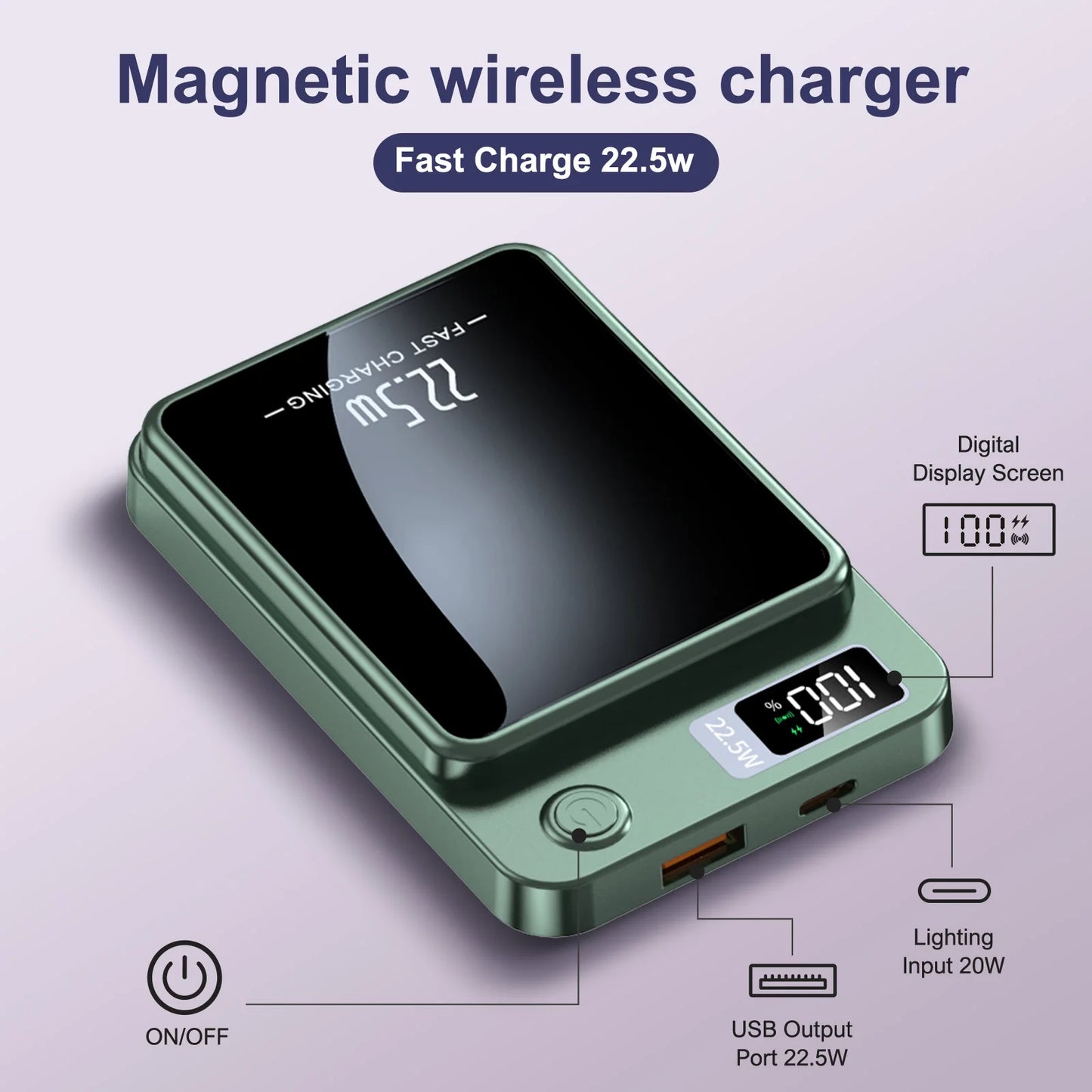 10000mAh Magnetic Charger Power Bank