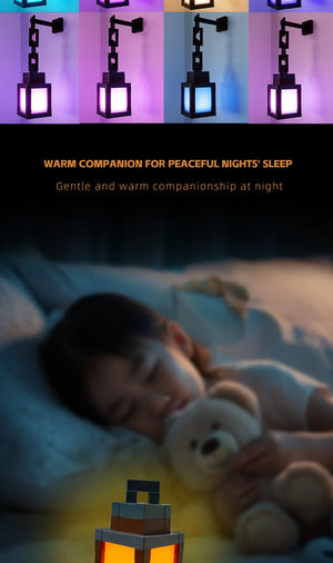 Pixel Style Night Light Portable Lantern