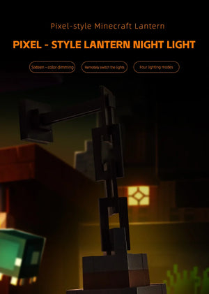 Pixel Style Night Light Portable Lantern