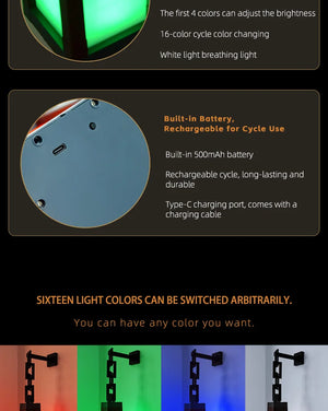 Pixel Style Night Light Portable Lantern